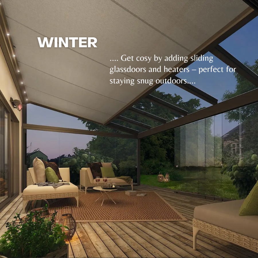 A glassroom installation from inside look