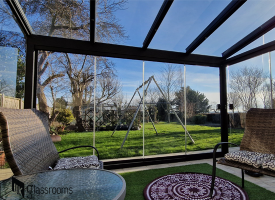glassroom and garden view